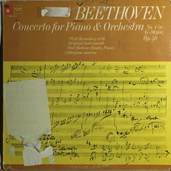 Ludwig van Beethoven / Paul Badura-Skoda / Collegium Aureum Concerto For Piano & Orchestra No. 4 In G - Major, Op. 58 Vinyl LP USED