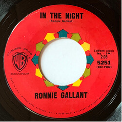 Ronnie Gallant In The Night USED VINYL 7INCH 45 RPM SINGLE