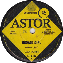 Davy Jones Dream Girl USED VINYL 7INCH 45 RPM SINGLE REISSUE MONO