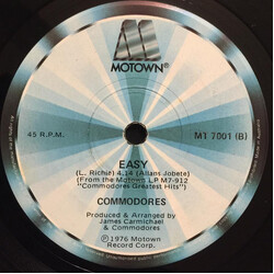 Commodores Easy / Just To Be Close To You USED VINYL 7INCH 45 RPM SINGLE