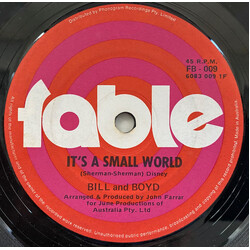 Bill And Boyd It's A Small World / Meanwhile Back In Abilene USED VINYL 7INCH 45 RPM SINGLE
