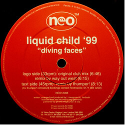 Liquid Child Diving Faces USED VINYL 12INCH 33 S RPM 45 RPM