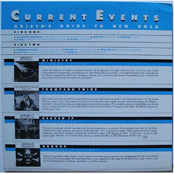 Various Current Events - Arista's Guide To New Rock Vinyl LP USED