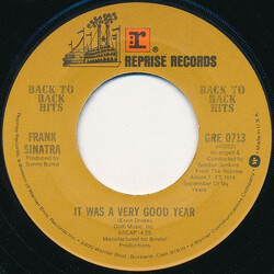Frank Sinatra It Was A Very Good Year / Main Theme From "The Cardinal" (Stay With Me) USED VINYL 7INCH 45 RPM