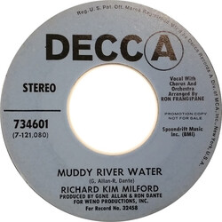 Richard Kim Milford Muddy River Water USED VINYL 7INCH 45 RPM PROMO STEREO