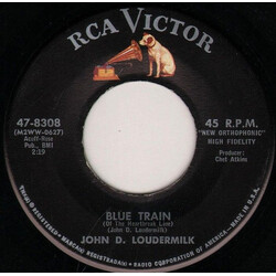 John D. Loudermilk Blue Train (Of The Heartbreak Line) USED VINYL 7INCH 45 RPM SINGLE