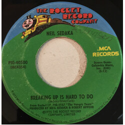 Neil Sedaka Breaking Up Is Hard To Do USED VINYL 7INCH 45 RPM SINGLE
