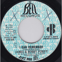 James & Bobby Purify I Can Remember / I Was Born To Lose Out USED VINYL 7INCH 45 RPM SINGLE PROMO STYRENE