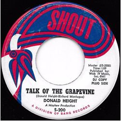 Donald Height Talk Of The Grapevine USED VINYL 7INCH 45 RPM PROMO