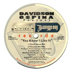 Davidson Ospina You Know I Like It USED VINYL 12INCH 33 S RPM