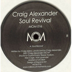 Craig Alexander Soul Revival USED VINYL 12INCH 45 RPM SINGLE SIDED LIMITED EDITION