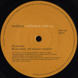 Boobjazz Celebration Suite E.P. USED VINYL 12INCH 33 S RPM EP
