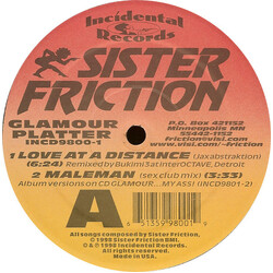 Sister Friction Glamour Platter USED VINYL 12INCH 33 S RPM SAMPLER