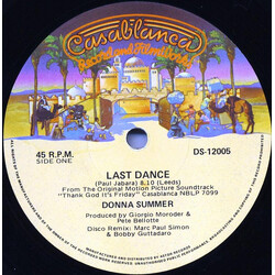 Donna Summer / Love & Kisses Last Dance / Thank God It's Friday USED VINYL 12INCH 45 RPM SINGLE