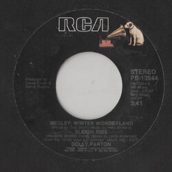 Dolly Parton / Kenny Rogers Medley: Winter Wonderland / Sleigh Ride USED VINYL 7INCH SINGLE STEREO