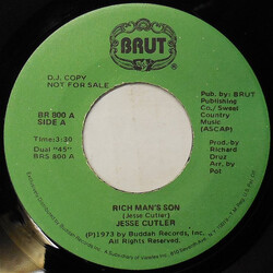 Jesse Cutler Rich Man's Son USED VINYL 7INCH 45 RPM SINGLE PROMO