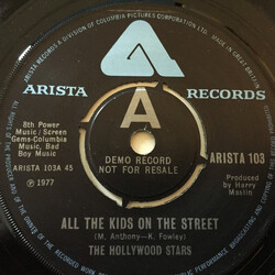 The Hollywood Stars All The Kids On The Street USED VINYL 7INCH 45 RPM PROMO