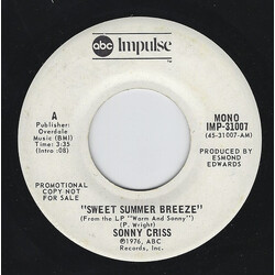 Sonny Criss Sweet Summer Breeze USED VINYL 7INCH SINGLE PROMO STEREO MONO
