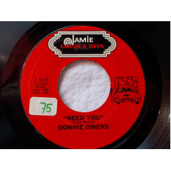 Donnie Owens / Mitchell Torok Need You / Caribbean USED VINYL 7INCH 45 RPM SINGLE STYRENE