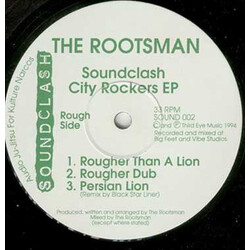 The Rootsman Soundclash City Rockers EP USED VINYL 12INCH