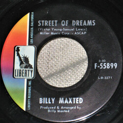 Billy Maxted Street Of Dreams / The Siren's Song USED VINYL 7INCH 45 RPM
