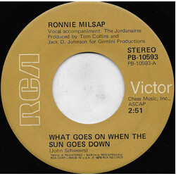 Ronnie Milsap What Goes On When The Sun Goes Down USED VINYL 7INCH SINGLE STEREO