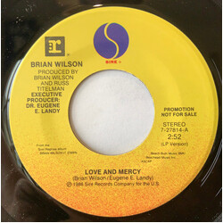 Brian Wilson Love And Mercy USED VINYL 7INCH 45 RPM PROMO STEREO