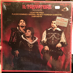 Giuseppe Verdi / Leontyne Price / Placido Domingo / Sherrill Milnes / Fiorenza Cossotto / Zubin Mehta Il Trovatore Highlights Vinyl LP USED