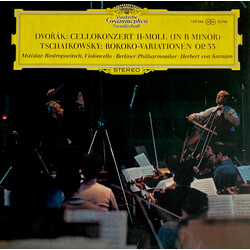 Antonín Dvořák / Pyotr Ilyich Tchaikovsky / Herbert von Karajan Cellokonzert H-moll (In B Minor) / Rokoko-Variationen Op. 33 Vinyl LP USED
