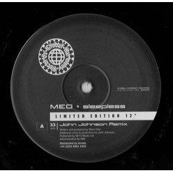 M.E.O. Sleepless USED VINYL 12INCH 33 S RPM