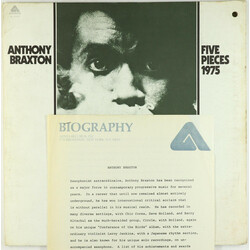 Anthony Braxton Five Pieces 1975 Vinyl LP USED