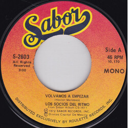 Los Socios del Ritmo Volvamos A Empezar / Chilito Piquin USED VINYL 7INCH 45 RPM