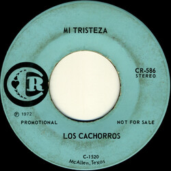 Los Cachorros De Juan Villarreal Mi Tristeza / Los Dos Juramos USED VINYL 7INCH 45 RPM PROMO