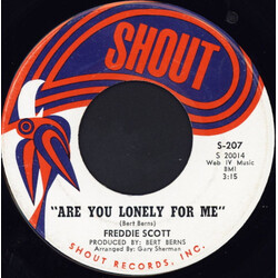 Freddie Scott (2) Are You Lonely For Me / Where Were You USED VINYL 7INCH SINGLE 45 RPM