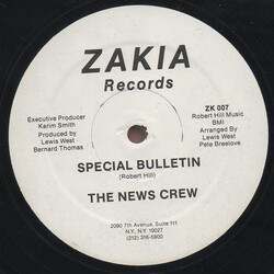 The News Crew Special Bulletin USED VINYL 12INCH 45 RPM