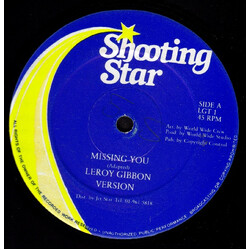Leroy Gibbons Missing You Vinyl 12" USED