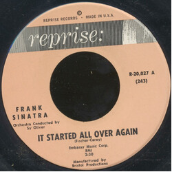 Frank Sinatra It Started All Over Again USED VINYL 7INCH 45 RPM SINGLE