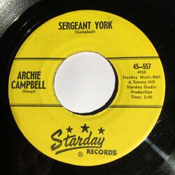 Archie Campbell Grab A Little Sunshine / Sergeant York USED VINYL 7INCH 45 RPM SINGLE MONO