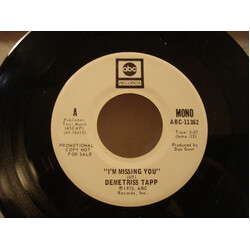Demetriss Tapp I'm Missing You USED VINYL 7INCH 45 RPM SINGLE PROMO