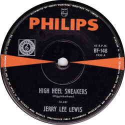 Jerry Lee Lewis Hi Heel Sneakers USED VINYL 7INCH 45 RPM SINGLE MONO