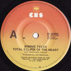 Bonnie Tyler Total Eclipse Of The Heart USED VINYL 7INCH 45 RPM SINGLE