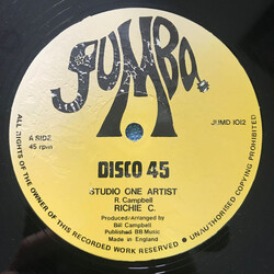 Richie C. / Smith Sisters Studio One Artist / A Class Boy Vinyl 12" USED