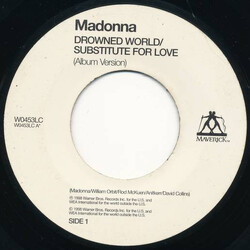 Madonna Drowned World / Substitute For Love USED VINYL 7INCH SINGLE JUKEBOX
