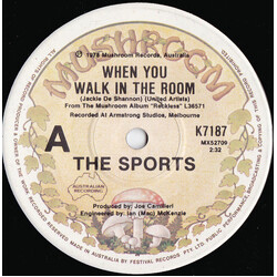 The Sports When You Walk In The Room USED VINYL 7INCH 45 RPM MAXI-SINGLE