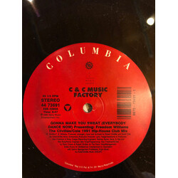 C + C Music Factory / Freedom Williams Gonna Make You Sweat (Everybody Dance Now) (1991 Remix) USED VINYL 12INCH 33 S RPM REISSUE