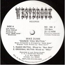 Mike Dunn Dance You Mutha USED VINYL 12INCH 33 S RPM