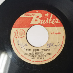 Derrick Morgan You Were Wrong / Should Be Ashamed USED VINYL 7INCH 45 RPM SINGLE