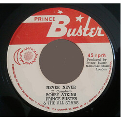 Bobby Aitken / Prince Buster's All Stars Never Never / Isabella USED VINYL 7INCH 45 RPM REISSUE