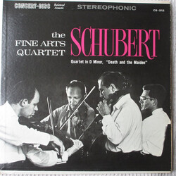 Franz Schubert / The Fine Arts Quartet Quartet In D Minor, "Death And The Maiden" Vinyl LP USED