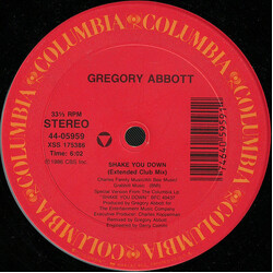 Gregory Abbott Shake You Down USED VINYL 12INCH 33 S RPM SINGLE